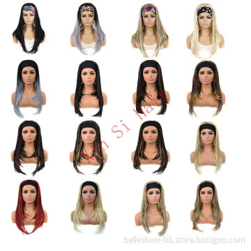 Xin Si woman wig indian water wave ladies  hd  frontal  braided vendors synthetic pixie u part kinky transparent lacefront wigs